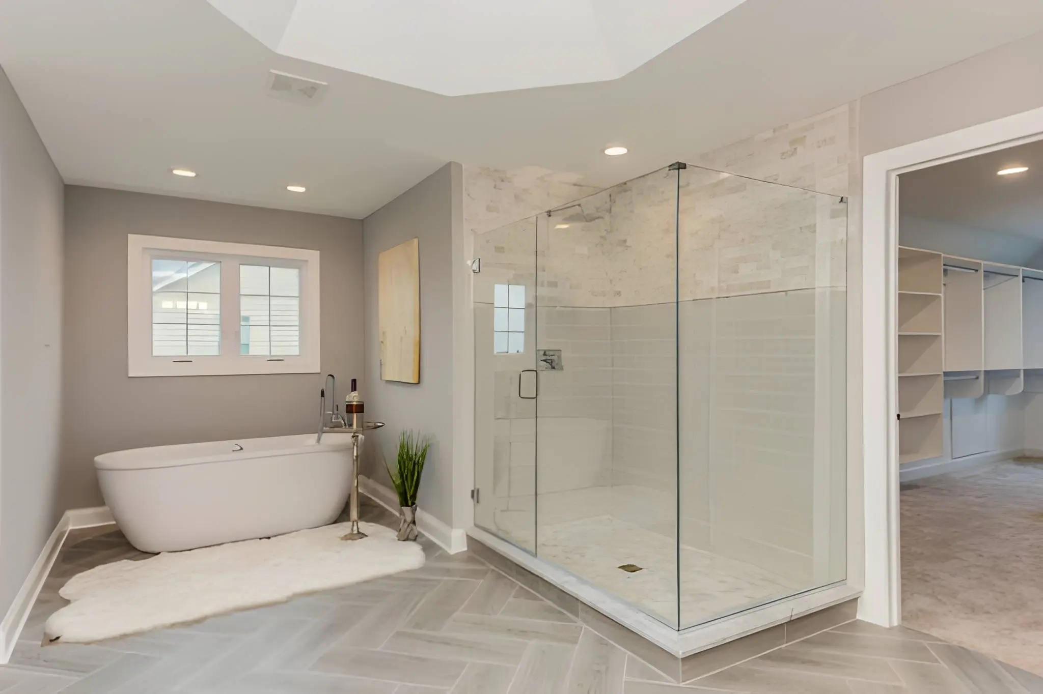 Stylish Home Remodeling of bathroom featuring modern fixtures and finishes